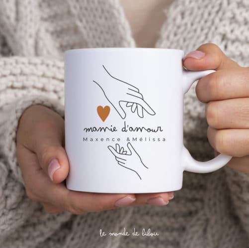 Mug personnalisé Mamie d'amour