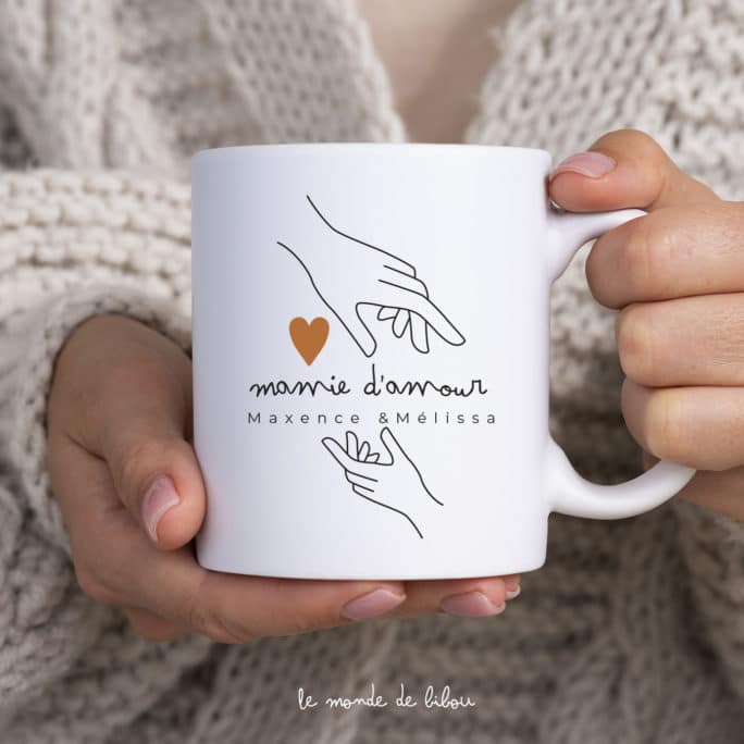 Mug personnalisé Mamie d'amour