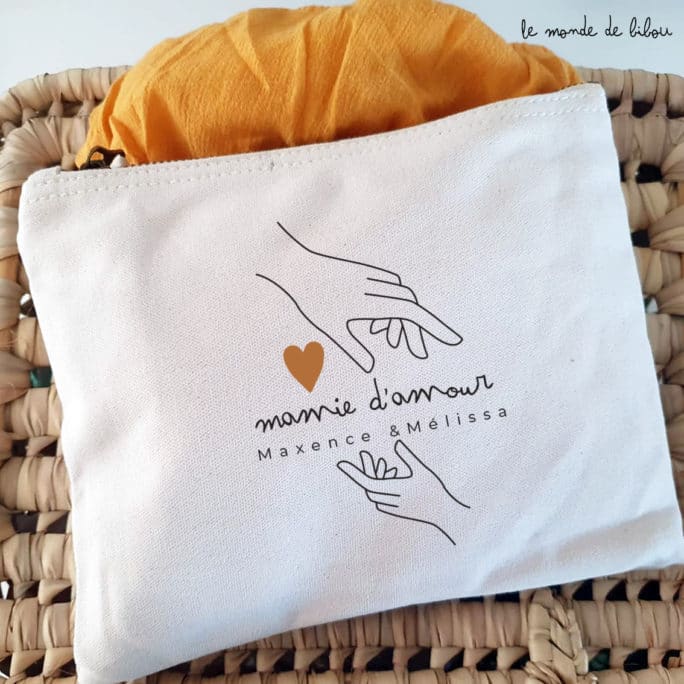 Pochette personnalisé Mamie d’amour