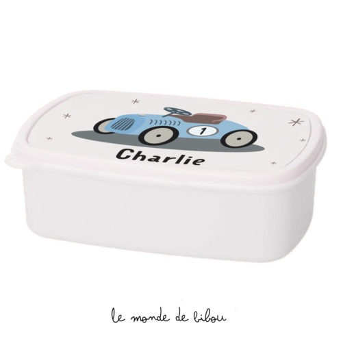 Boîte à Goûter personnalisée Voiture retro