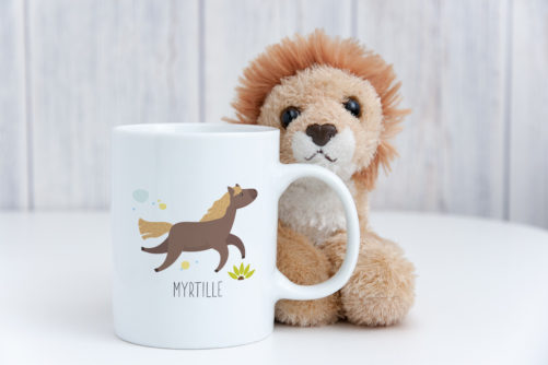 Tasse incassable personnalisée Cheval