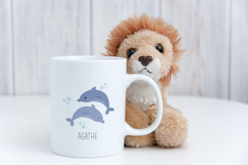Tasse incassable personnalisée Dauphin