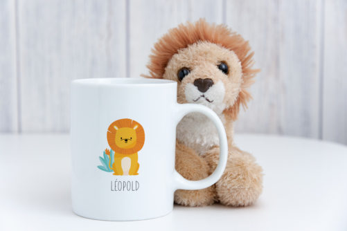 Tasse incassable personnalisée Lion