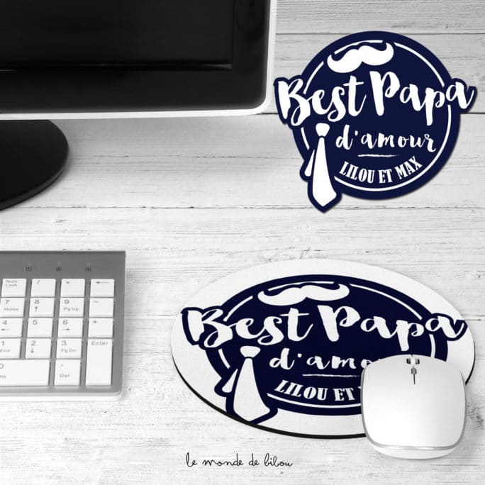 Tapis de souris Best Papa