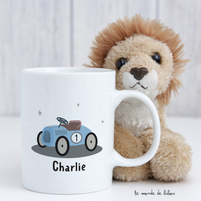 Tasse incassable personnalisée Voiture retro
