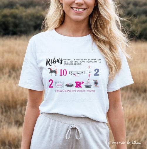 T-shirt Rébus marraine surprise