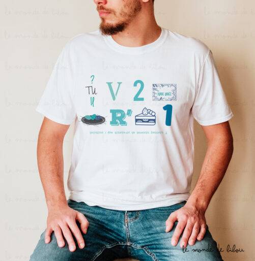T-shirt Rébus parrain surprise
