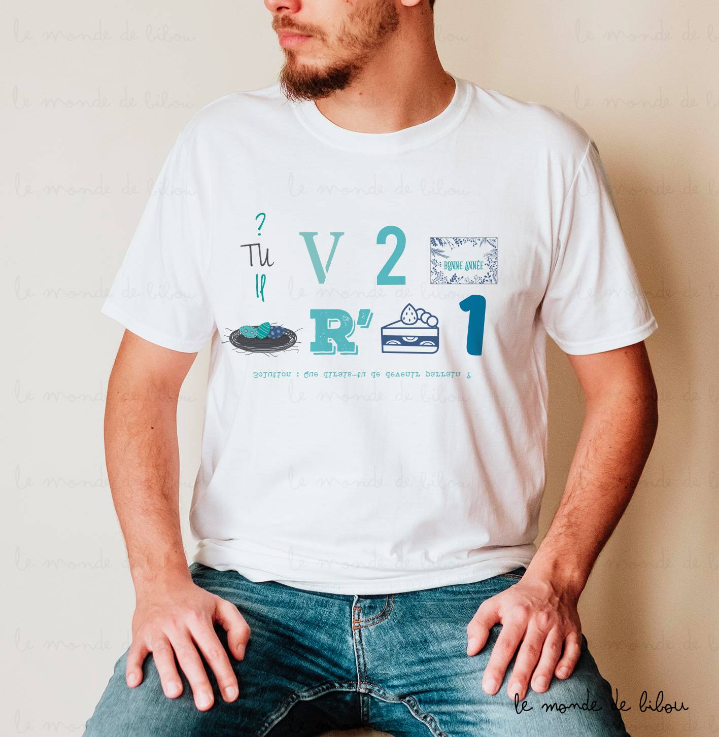 T-shirt Rébus parrain surprise