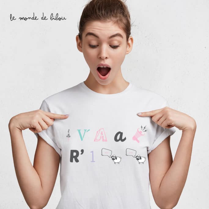 T-shirt rébus annonce grossesse