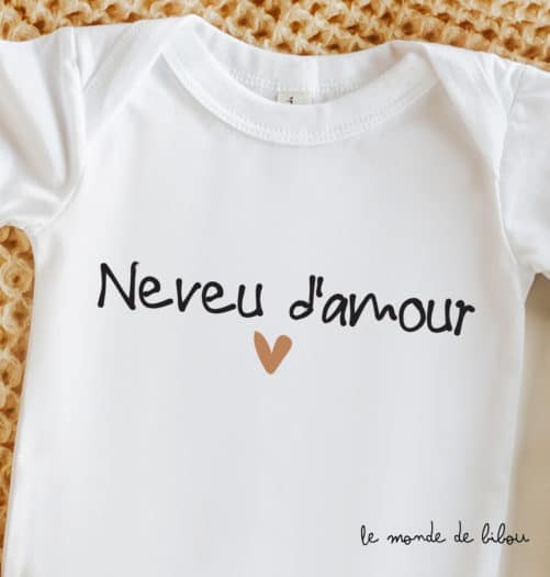 Duo T-shirts Tata Neveu Nièce d'amour