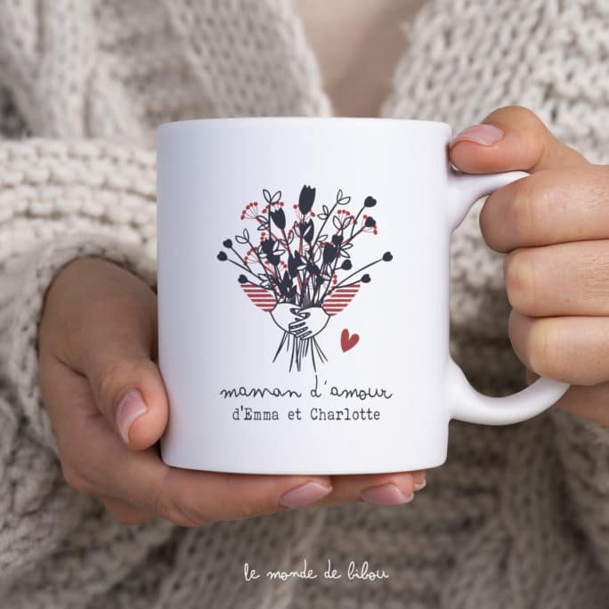 Mug Bouquet de fleurs pour maman