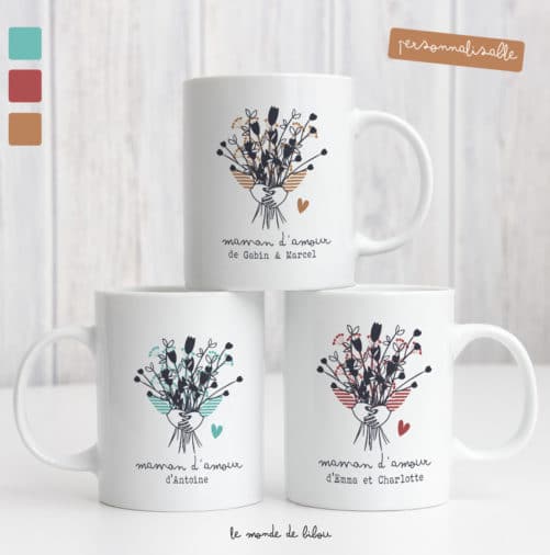 Mug Bouquet de fleurs pour maman