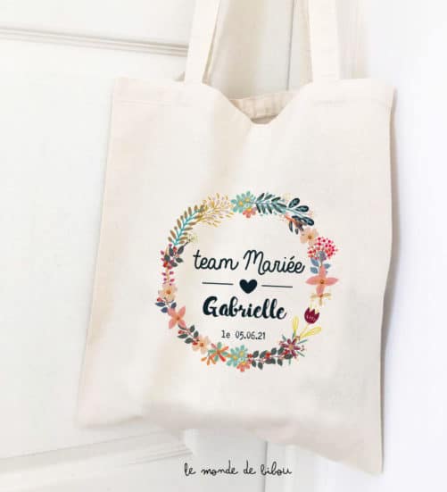 Tote bag EVJF Team de la mariée