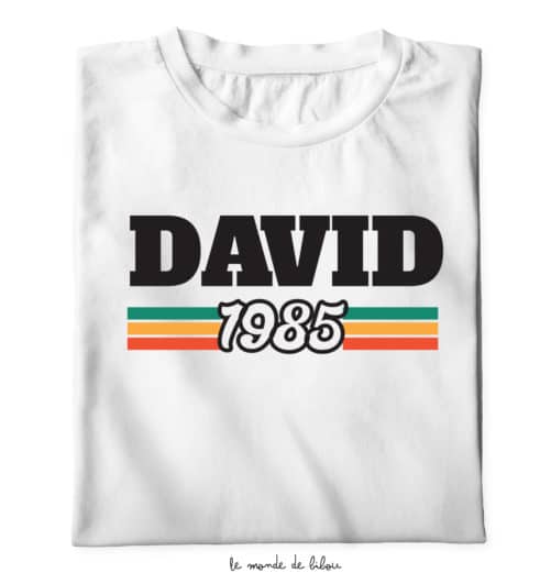 Duo T-shirts années naissance