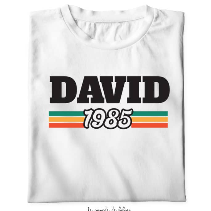 Duo T-shirts années naissance