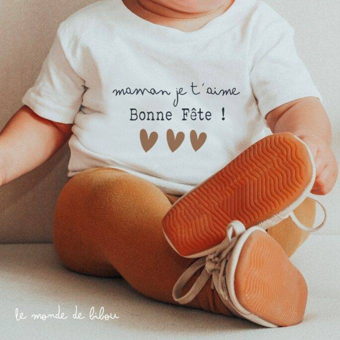 T-shirt Bonne fête maman