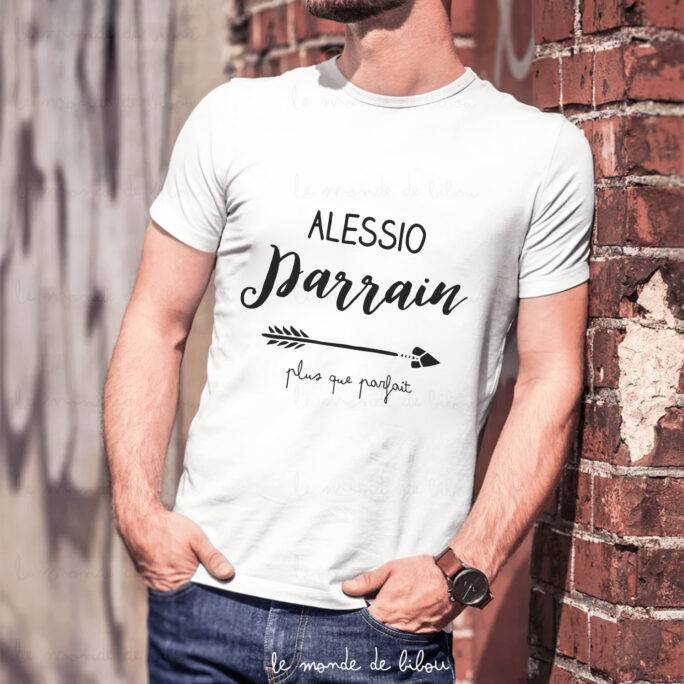 T-shirt adulte homme parfait Parrain