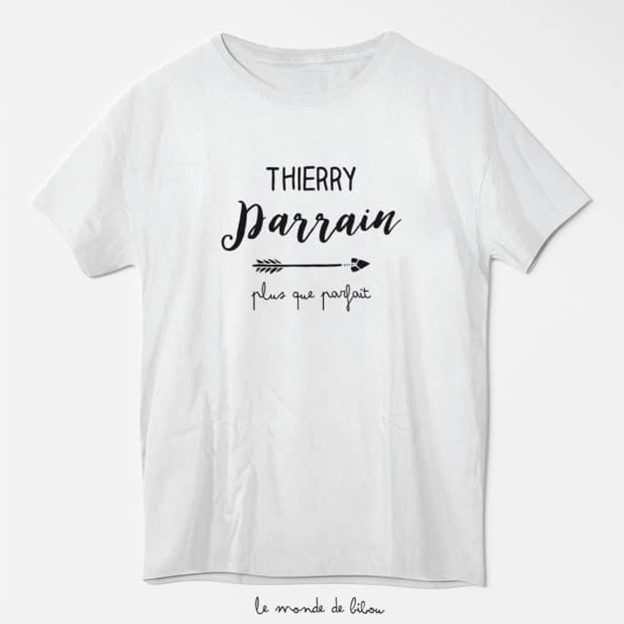 T-shirt adulte homme parfait Parrain