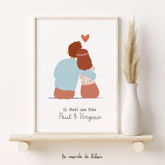Affiche couple Il était une fois