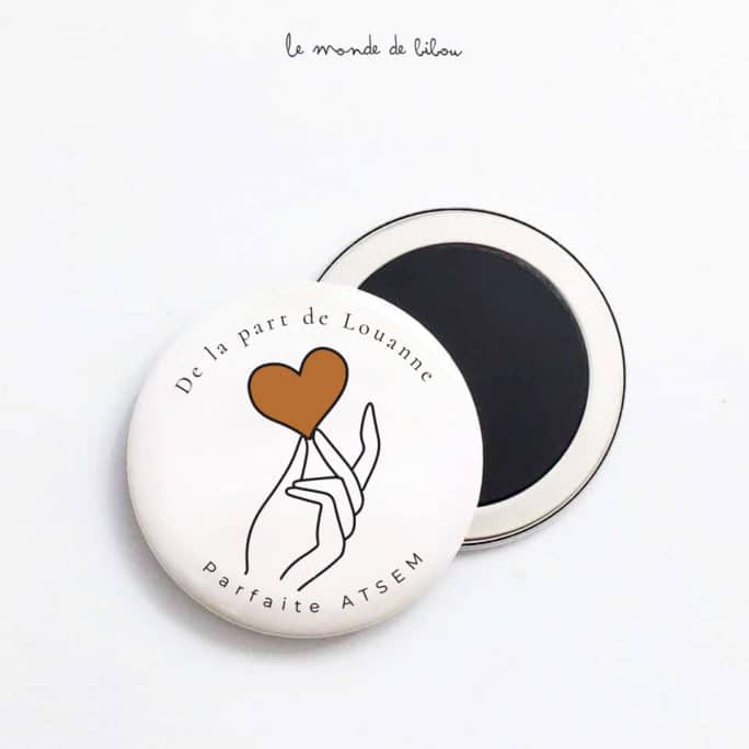 Magnet Atsem Main sur le cœur