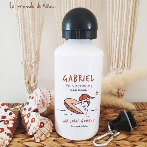 Gourde personnalisée plage