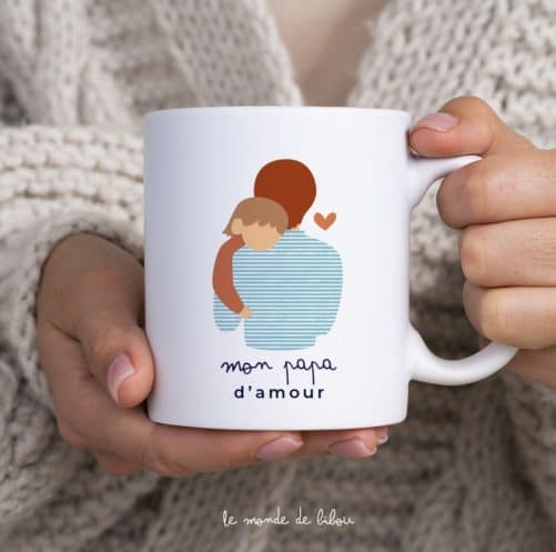 Mug personnalisé Papa d'amour