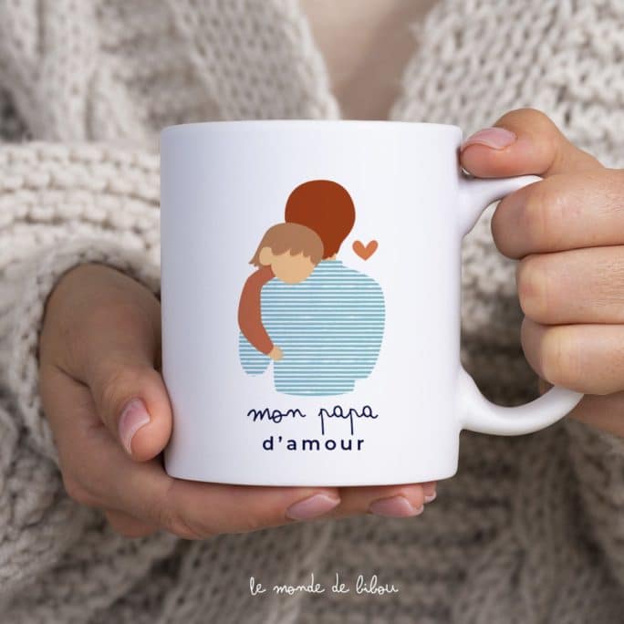 Mug personnalisé Papa d'amour