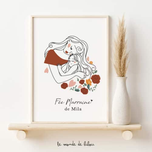 Affiche personnalisée Fée Marraine