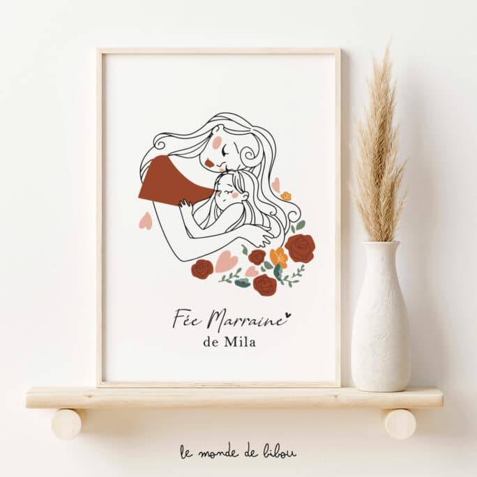Affiche personnalisée Fée Marraine