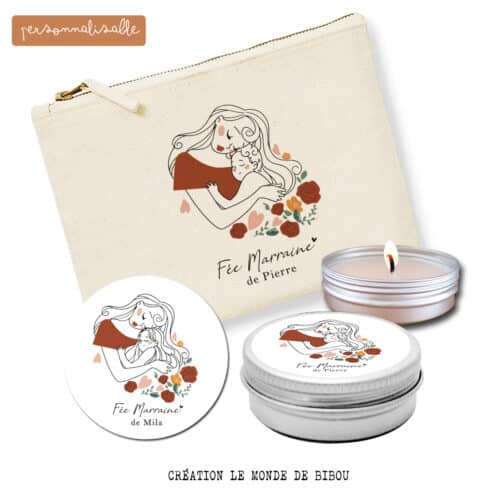 Pochette et Bougie Fée Marraine