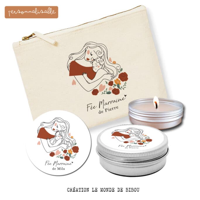 Pochette et Bougie Fée Marraine