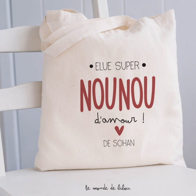 Sac Élue Nounou d'amour