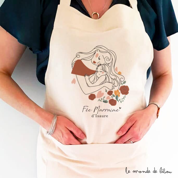 Tablier Fée Marraine personnalisé