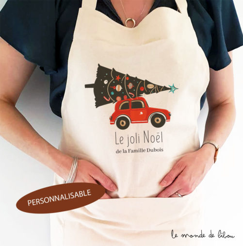 Tablier de Noël personnalisé