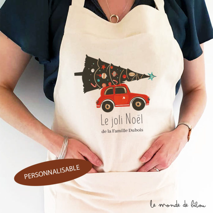 Tablier de Noël personnalisé