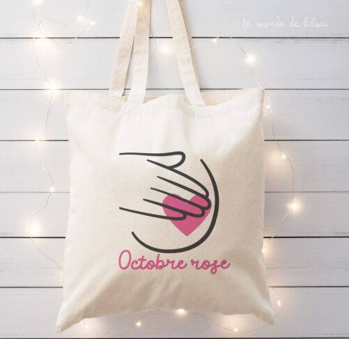 Tote bag Octobre rose