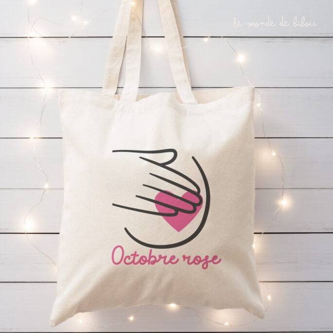 Tote bag Octobre rose