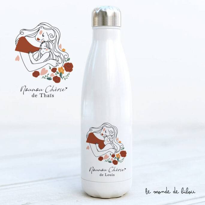 Bouteille isotherme Nounou chérie