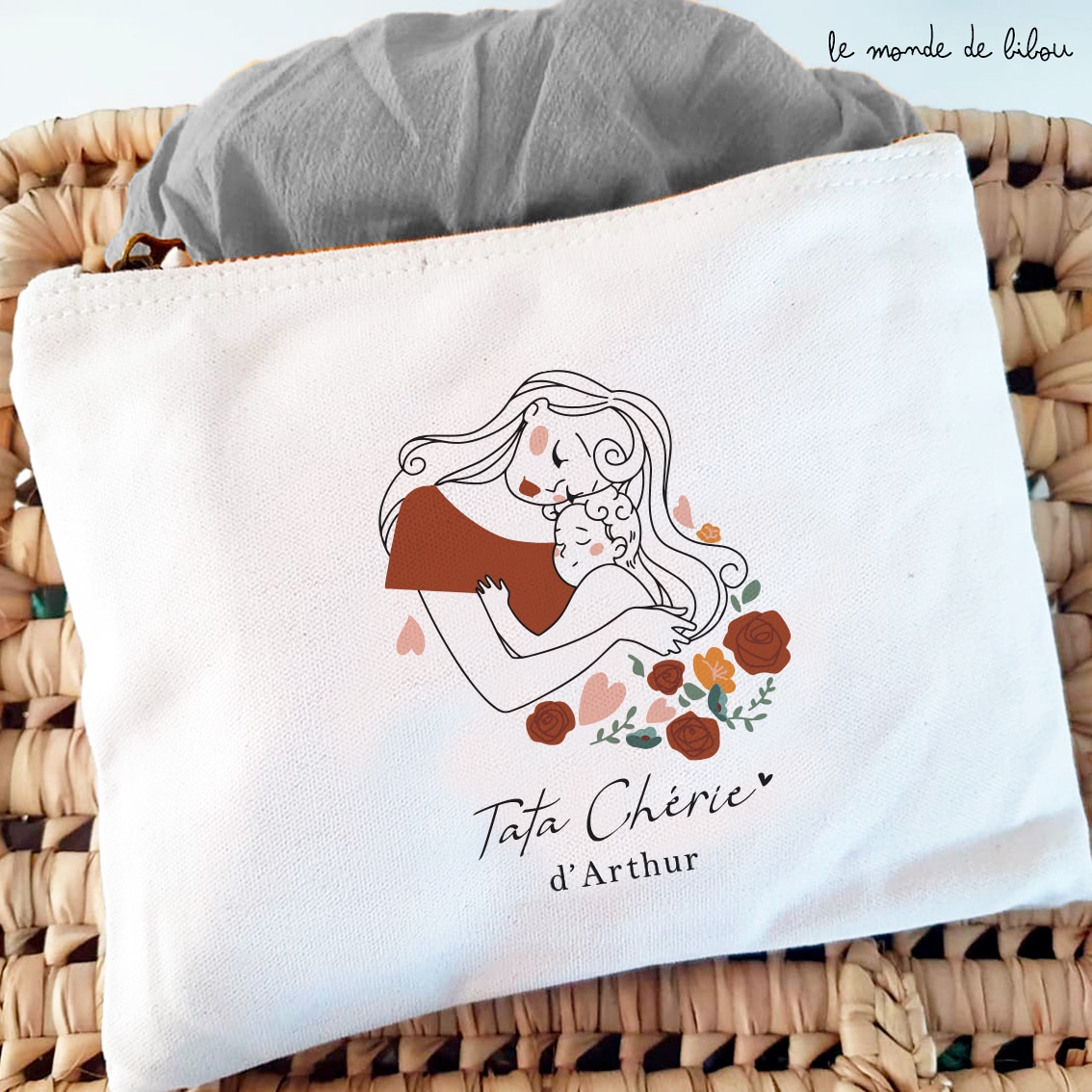 Pochette personnalisée Tata chérie
