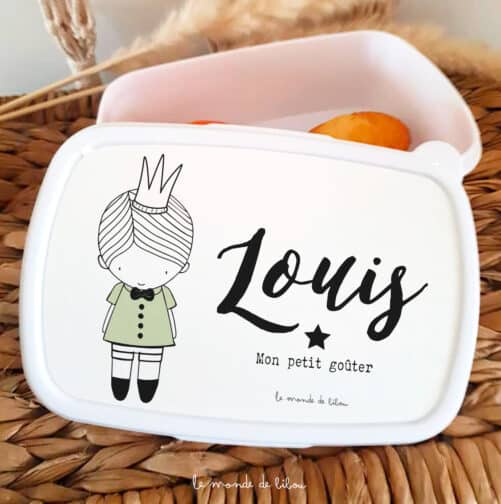 Boîte à Goûter personnalisée Prince
