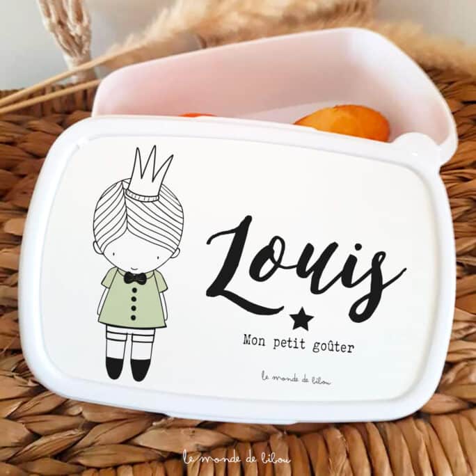 Boîte à Goûter personnalisée Prince