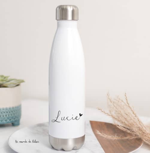 Bouteille isotherme personnalisée Prénom