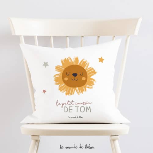 Coussin personnalisé Lion