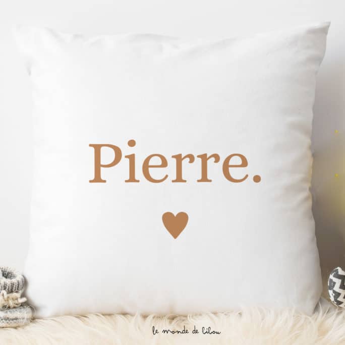 Coussin personnalisé Prénom