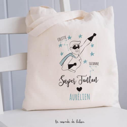 Tote Bag Tonton Super Héros
