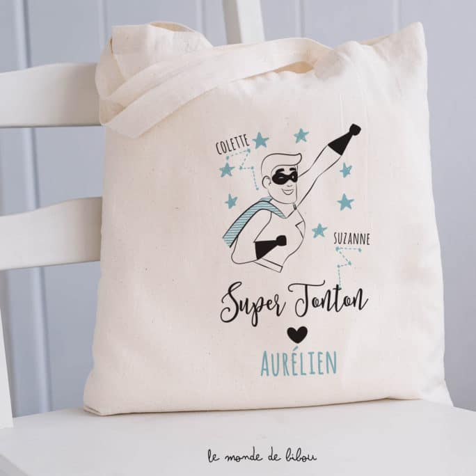 Tote Bag Tonton Super Héros