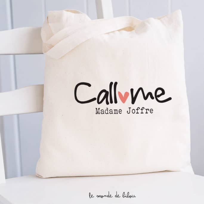 Sac personnalisé Call me Madame