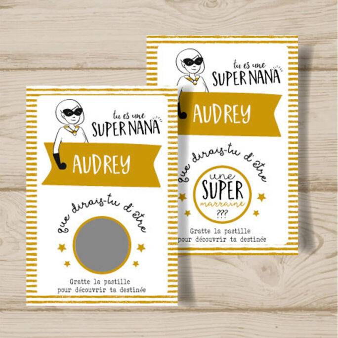 Ticket à gratter Super héros Marraine