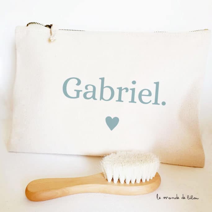 Trousse de toilette Prénom couleurs