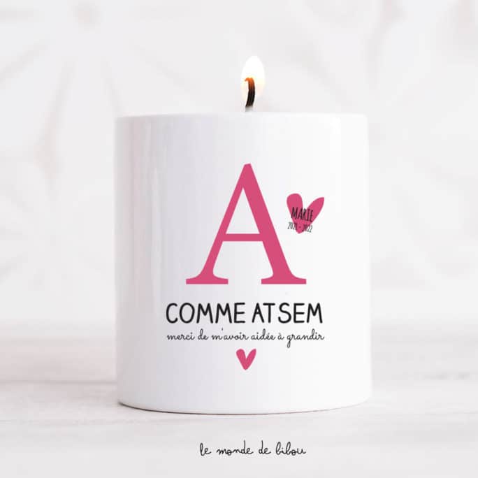 Bougie A comme ATSEM AVS AESH